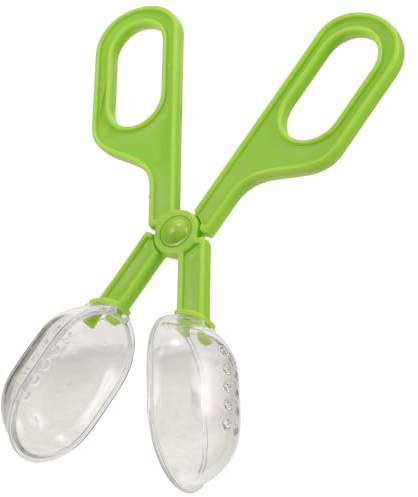 ORFOFE Pince de Nettoyage Multifonction pour Reptiles et Aquarium, Outil Plastique Vert pour Nourrir Insectes et Ramasser Déjections, Accessoire Léger et Sûr pour Terrarium et Cage