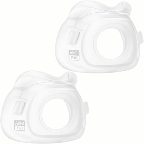 AirFit F40 Ersatzpolster für CPAP-Vollgesichtsmaske – 2er-Pack mittlere Größe – Kompatibles Zubehör für CPAP-Anwender
