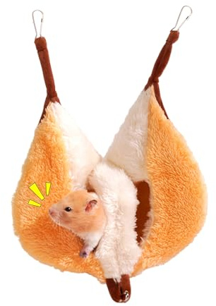 Hamaca para Hurón Cálidos Escondites Semicerrados | Accesorios para mascotas pequeñas Para chinchillas, hurones, petauros del azúcar, interior, exterior, hogar, comedor y