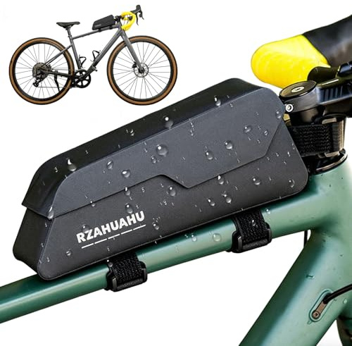 FUDUOXIAO Oberrohrtasche Fahrrad 1 Liter mit Magnetischem Deckel Wasserdicht Bikepacking Oberrohrtasche Schraubbar Rahmentasche Fahrrad für MTB Ebike und Rennrad