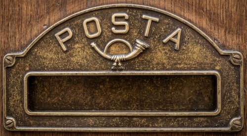 Buca lettere ottone anticato fessura per lettere parete a muro