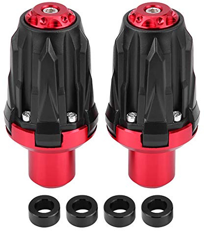 Hlyjoon Motorrad Sturzschutz Motorrad Crash Protector Sturzpads Universal Sliders Crash Pads Schutz Schraubendurchmesser 10mm Aluminiumlegierung Nylon(Rot)