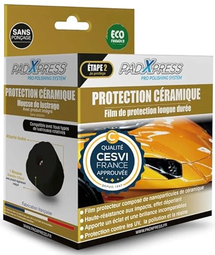 PadXpress - Film Protection Céramique Voiture - Longue durée nanotechnologie - Ø125