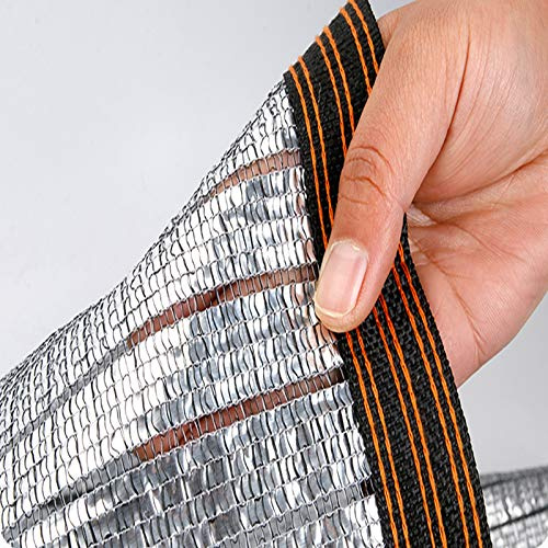 Geovne 85% Reflektierendes Aluminium-Schattiernetz,Sonnenschutznetz,Garten Dekorations-Schattennetz, Atmungsaktives Sonnensegel,für Hausblumen-Patio-Balkon-Pflanze,UV-Beständig (2x3m)