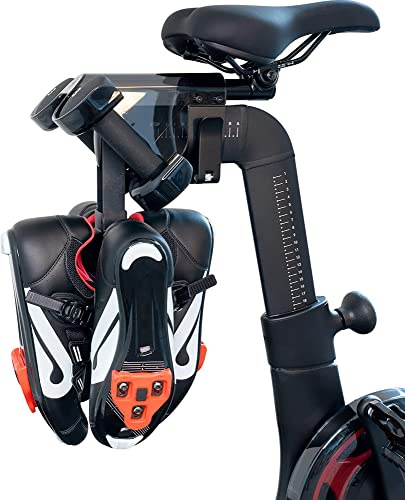 Metal Shoe Hanger for Original Peloton Bike Plus, Holds 2 Pairs of Shoes, Perfect Accessories for Original Peloton Bike+, Shoe Holder for Peloton, Solid Metal Shoe Rack