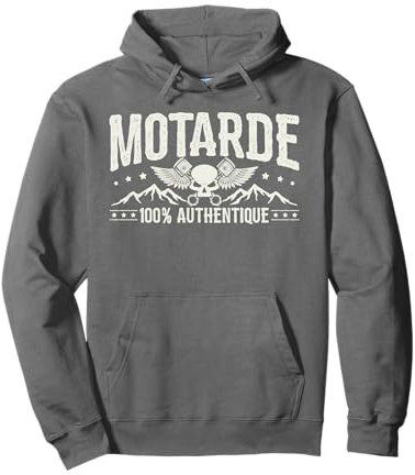 Motarde Authentique Femme Motard Motoriste Moto Sweat à Capuche