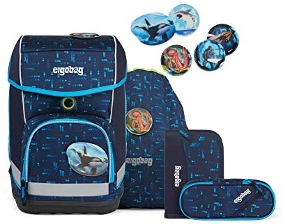ergobag cubo Set ergonomischer Schulrucksack, Set 5-teilig