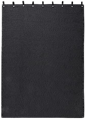 HOMBYS Large Sound Dampening Blanket, 96 x 80 Sound Absorbing Panel with Grommets for Wall Hanging, Noise Reduce Curtains for Recording Studio Use and Basements, 96 x 80, Black