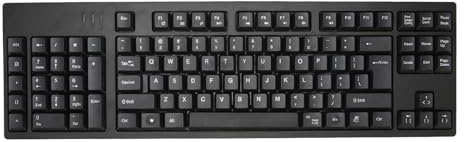 Lazmin112 Linkshänder-Tastatur Mit 109 Tasten, Micro-Usb-Anschluss, Ergonomischem Layout, Plug & Play, Büro-Tastatur Für Geschäftskunden, Buchhaltung, Design, Us-Layout, Englischer Tastatur
