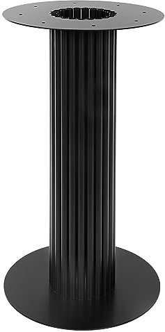 Magnetic Mobel Metall Tischfuß Rund Tisch Esstisch Tischbein Tischgestell 40x72 cm (Schwarz)