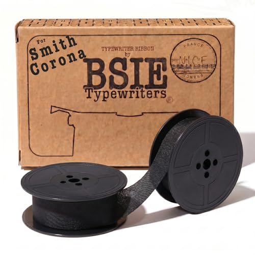 BSIE Färgband för Smith Corona-Skrivmaskin – Svart – Passar Vintage-Skrivmaskiner – GR9 – Testat i Nizza, Frankrike