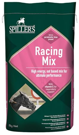 SPILLERS Racing Mix Horse Feed, 20KG – High Energy Horse Food – Oat Based Mix for Ultimate Performance – Suitable for Racehorses & Performance Horses