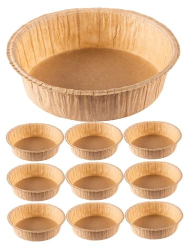 PRETYZOOM Attrezzo Da Cucina Essenziale 10 Pezzi Di Teglie Da Forno in Carta Rettangolari Antiaderenti Monouso Per Cottura E Servizio