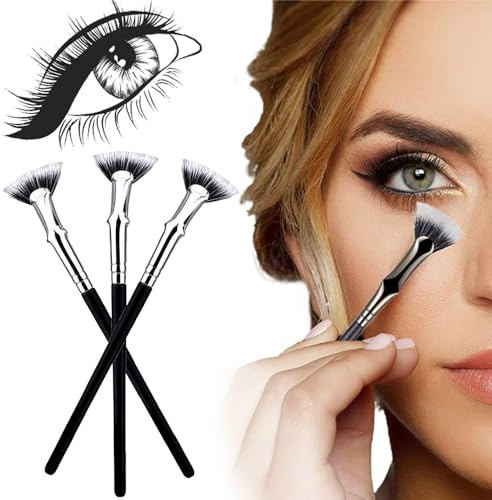 3 Pack Folding Angle Scalloped Lash Brush,Eyelash separator tool 2024 New lash separator Mascara Brush Eyelash Comb Separator for Upper Lower Eye Lash,Lash Fan,Lash Brush,Eyelash Wand