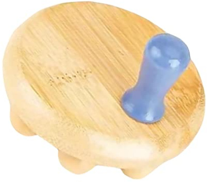 Bambusmassagebürste Massageroller für Rücken und Muskeln zu Hause | Leicht Tragbar, Beige Ausführung, für Büro und Heimgebrauch, Unterstützend bei Ganzkörperpflege und Stressabbau