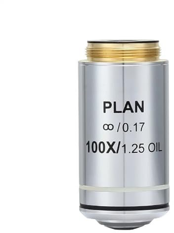 Mikroskop 100 x planobjektiv 195 Akromatiska objektiv för mikroskop