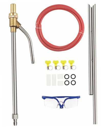 Hochdruckreiniger-Sandstrahlset, 1/4 Zoll Quick Connect Sandstrahlpistolen-Set, Nass-Sandstrahlset mit Ersatzdüsen und Schutzbrille Sandstrahler Sandstrahlpistolen-Set