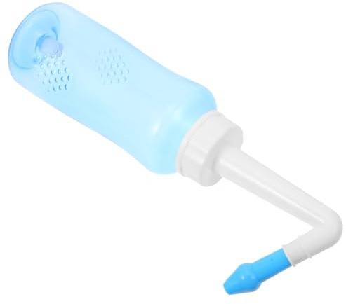 Botella Lavado Nasal Portátil 300ml PP, Enjuague Sinusal Manual | Flujo Ajustable, Bolsa Transparente Incluida, Adultos y Niños