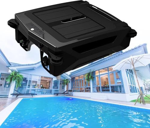 Skimmer solare per piscina, 2 modalità, doppia modalità di ricarica, prevenzione intelligente degli ostacoli, ideale per tutti i tipi di piscina