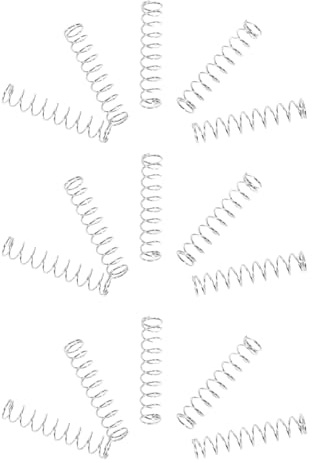 Didiseaon Ressorts de Stylo à Bille en Acier Inoxydable 04 X 4 X 20 MM Ressorts de Compression pour Recharges de Stylo Gel Lot de 20 Pièces Accessoires pour Écriture Professionnelle et