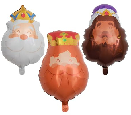 Kungliga festballonger, paket med tre uppblåsbara dekorationer, robust premium latex set, festival födelsedag utomhus evenemang, karneval fest trädgård roliga underhållning tillbehör