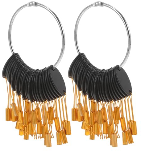 IMIKEYA Anneaux Échantillons Coloration Cheveux Humains Porte-Échantillon Nuancier Cheveux Naturels 30 Pièces Accessoires Coiffure pour Salons Professionnels Test Couleur