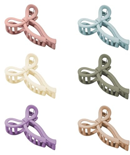 6 Stück Haarklammer Schleife Für Damen & Mädchen – Große Schleifen Haarklammer Haarspangen, Klassischer Haarschmuck Für Alltag & Freizeit