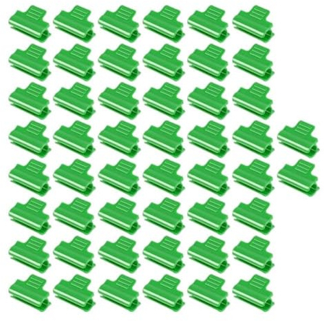 Morsetti per serra in plastica per pali da 11 mm, confezione da 20 accessori di fissaggio resistenti per pellicola da giardino, resistenti alle intemperie, riutilizzabili, compatibili con reti