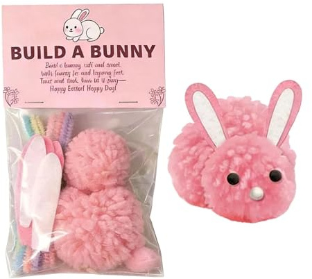Osterhasen-Bastelset – DIY-Kaninchen-Nähset | 3,94 Zoll Nähen Sie Ihr Eigenes Weiches Plüschtier | Kreatives Ostergeschenk Für Kinder Und Studenten, Plüschmaterial, Charmantes Für Festliche Zusa