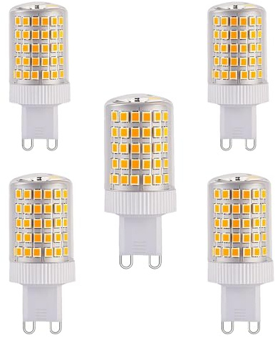 NUOXIN 5 Stück G9 10W LED Lampen 1000Lumens 100W Halogenlampe Äquivalente Warmweißes 3000k AC 220-240V G9 Birne Nicht dimmbar