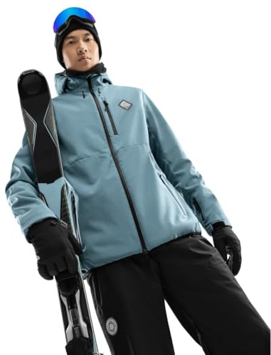 SIROKO - Chaqueta Softshell de Nieve W2 Beluga - S - Azul acero