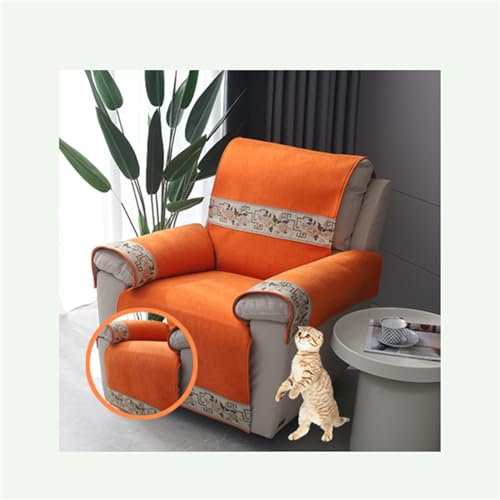 HYRAM Sesselüberwurf Armlehnenschoner Für Sofa Kopfstützenbezug Für Möbelbezüge, Sofa, 6 Stück, Wasserdicht, rutschfeste Armlehnen-Schonbezug, Möbelschutz Für Liegestuhl. (1 Seater(4pcs),F)