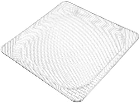ABOOFAN Sieb Grillrost für Luftfrittierkorb backofen grill grillkorb für backofen Airfryer-Korb Backblech im Ofen Snackbehälter Heißluftfritteuse Mesh-Korb-Werkzeug Metallkorb Filter