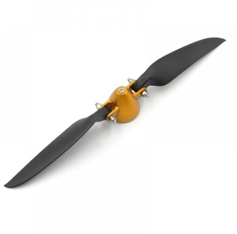 Folding Propeller Compatible With RC Glider 8X6 9X6 10X8 11X6 Inch Foldable Propeller Aluminum Spinner 3.0 3.17 4.0mm Motor Mount Hole(11X6(4.0MM))