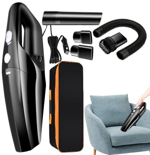 Générique Aspirateur Main sans Fil | Aspirateur Auto avec Aspiration Puissante 9000 PA,Souffleur Compact pour Poils d'animaux, Poussière, Sable et Cuisine