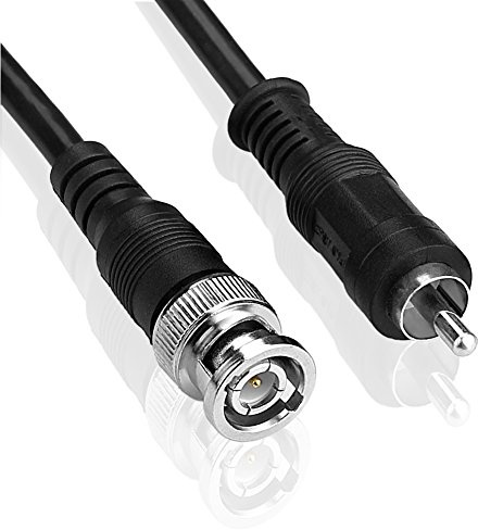 SINEOC 3 Voies Coaxial/Coaxial RG59 RCA Mâle à BNC Connecteur Mâle M/M Audio Vidéo Câble AV