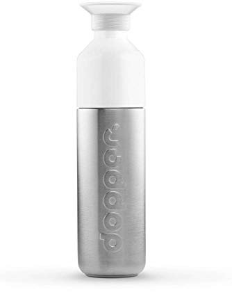 Dopper Steel Trinkflasche 490ml - Edelstahl Wasserflasche - BPA freie Wasserflasche, 18/8 Edelstahl, Auslaufsicher - Sportflasche für Sport, Outdoor & Büro