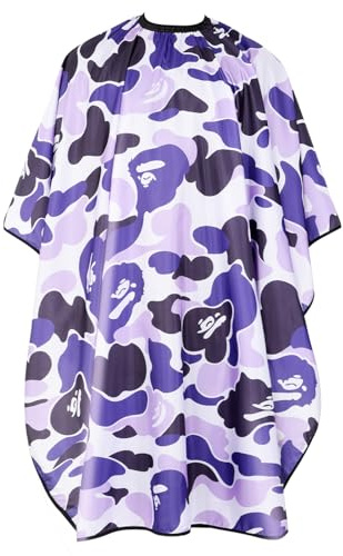 FaHaner Professional Hair Cutting Cape Waterproof Barber Cape for Men Polyester Hair Styling Cape with Elastic Neckline Adjustable Closure Salon Haircut Capes for Home Salon and Barbershop