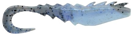 Berkley Gulp, Nemesis räka med lockig svans; saltvattenfiske mjukt bete för rovdjur, maximal doftspridning; perfekt för jiggning och långsam hämtning, 10 cm, Pearl White, 10cm