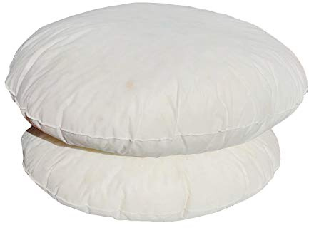 Adam Icon Round Floor Cushion with 100% Foam Filling, Inner Shredded Foam Pad Insert (32)
