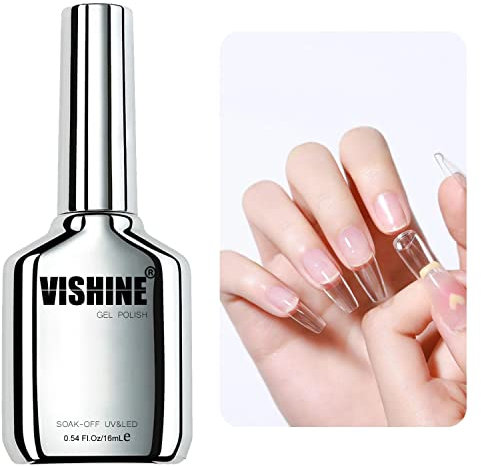 Vishine Forte Colla Per Unghie Finte, Punte Del Chiodo E Premere Sulle Unghie, Nail Bond Glue Colla Extra Forte Decorazioni per Unghie 16ml