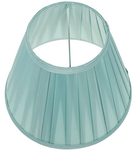 Beaupretty Stofflampenschirm Plissee-Schirm Tischschirm Stoffschirm Nachttischschirm Stoff Lampenschirmabdeckung Ersatz - Blau E Lampenschirm