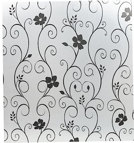 Pellicola Vetro Finestra Decorativa Autoadesiva Ferro Nero 45x100cm | Pvc Opaco, Facile da Tagliare e Rimuovere, senza Residui, per Ufficio e Camera da Letto