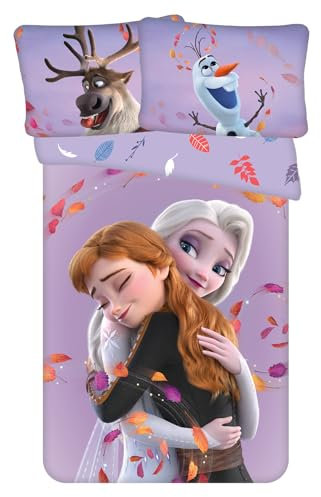 Jerry fabrics Disney Frozen 2 Anna ELSA Olaf Baby Bettwäsche 100 x 135 cm
