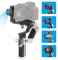 Feiyu SCORP Mini 2 [Offiziell] All-in-1 Stabilisator Gimbal für spiegellose Kameras/GoPro/Smartphones, AI Tracking Gimbal mit Touchscreen und integriertem Griff