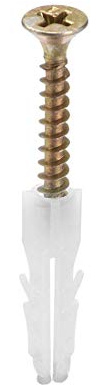XYWHPGV 6mm x 27mm Plastic Anchor Bolts Expansion Tube Column Concrete Wall Socket Frame Fixings White Tube 50pcs (8a71c d6388 6dc43 6edf7 288c2 62592