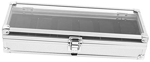VALICLUD 1stk Uhrenbox Aus Aluminium Armreif-organizer Schmuck-organizer Ringuhr Uhrenaufbewahrung Herrenuhr Uhren Für Damen Uhrenhalter Uhr Für Männer Anschauen Acryl Veranstalter Fräulein
