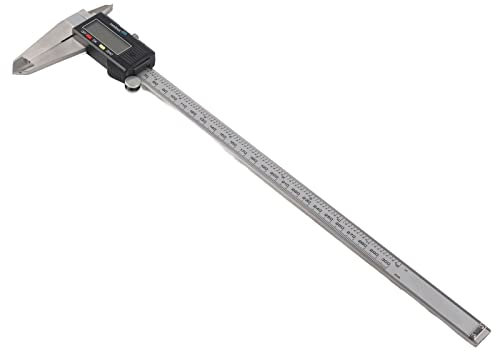 Digitaler Messschieber, 300 Mm, Edelstahl, Groes LCD-Display, Einfache Bedienung für die Messung von Maschinenteilen, Hartplastikgehuse, für Przise Messungen