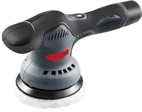 CKKNILV Polisher Cordless Car Polishing Machine Wireless Car Polisher 5800rpm Brushless Dual Action Car Polish Machine with 12V Battery for Car Boat Polishing Waxing