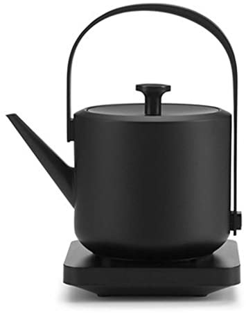 Hervidor de agua eléctrico Retro, tetera portátil con asa, hervidor de agua de 1200W y 600ml de capacidad, tetera de apagado automático de acero inoxidable Calentador de agua de ebullición rápida